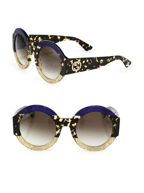 gucci round oversized sunglasses